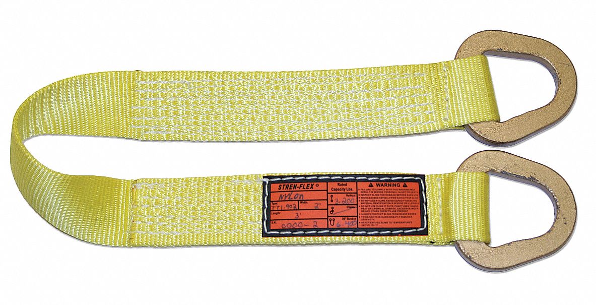 STRENFLEX, 14 ft Sling Lg, 6,400 lb Vertical Hitch Capacity,  Sling