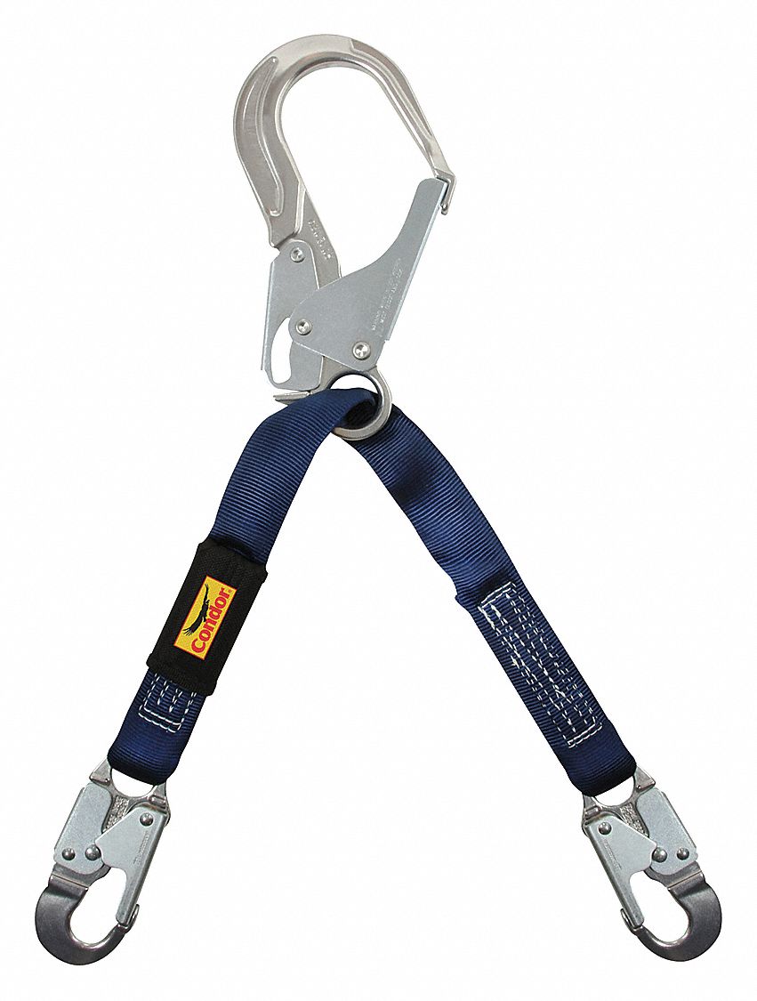 POSITIONING LANYARD,BLUE,FIXED