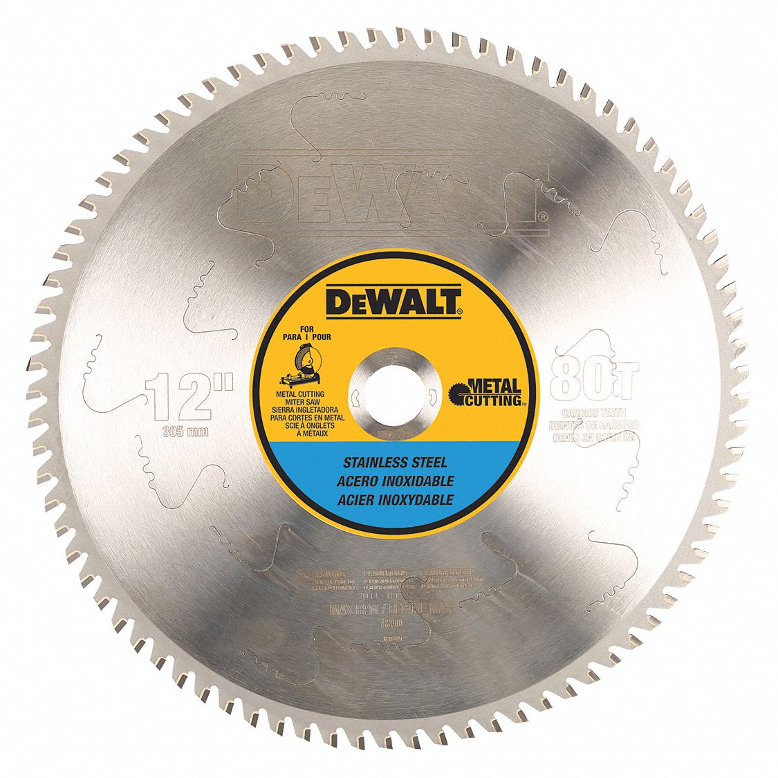 DEWALT 12 in Blade Dia. 80 Teeth Circular Saw Blade 30HJ71