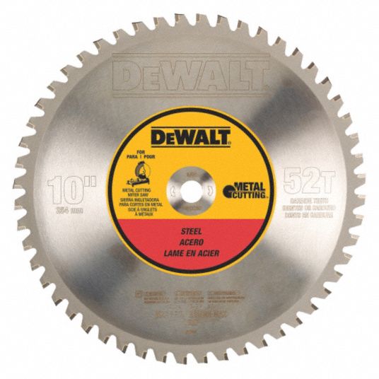 DEWALT Circular Saw Blade, Ferrous Metals, Steel Materials Cut, 10 in