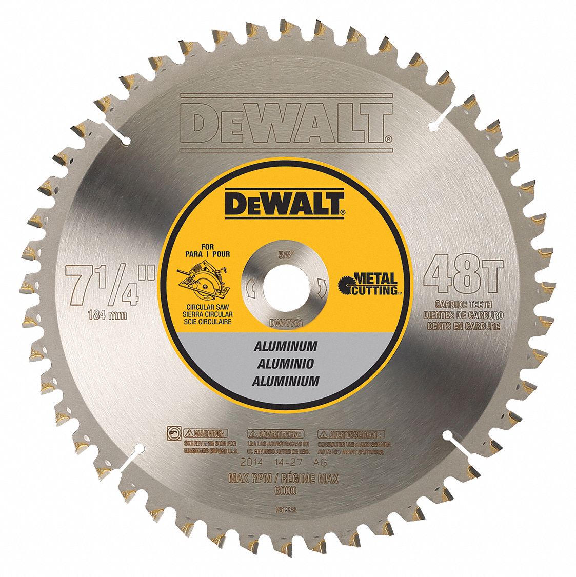 Dewalt 7 1 4 In Blade Dia 48 Teeth Circular Saw Blade 30hj80