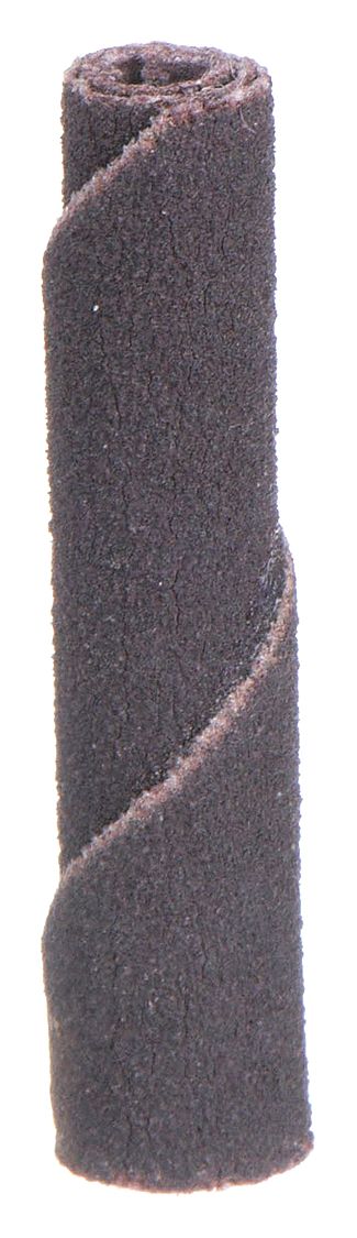 Cartridge Roll: Straight, 1/4 in Dia x 1 1/2 in L, 1/8 in Pilot, Aluminum Oxide, 120 Grit