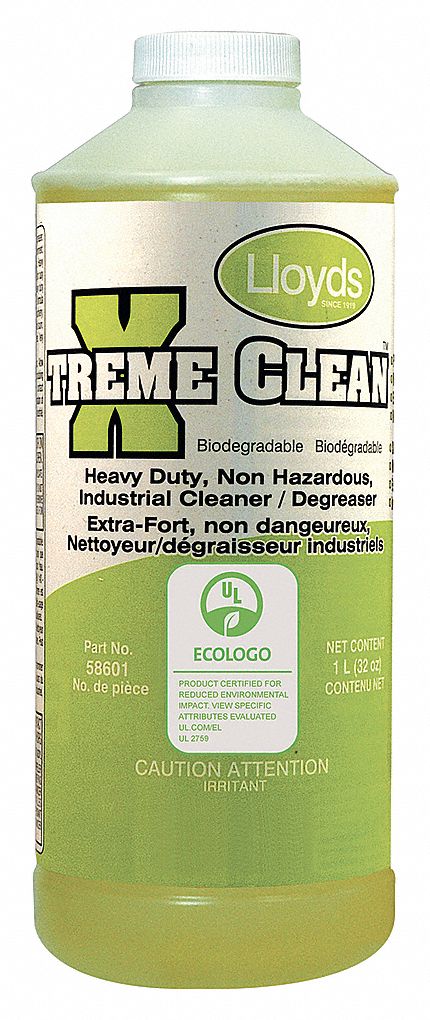 CLEANER/DEGREASER, HEAVY-DUTY, CONCENTRATED, LIQUID,BIODEGRADABLE, NON-HAZARDOUS, AMBER, 1 L