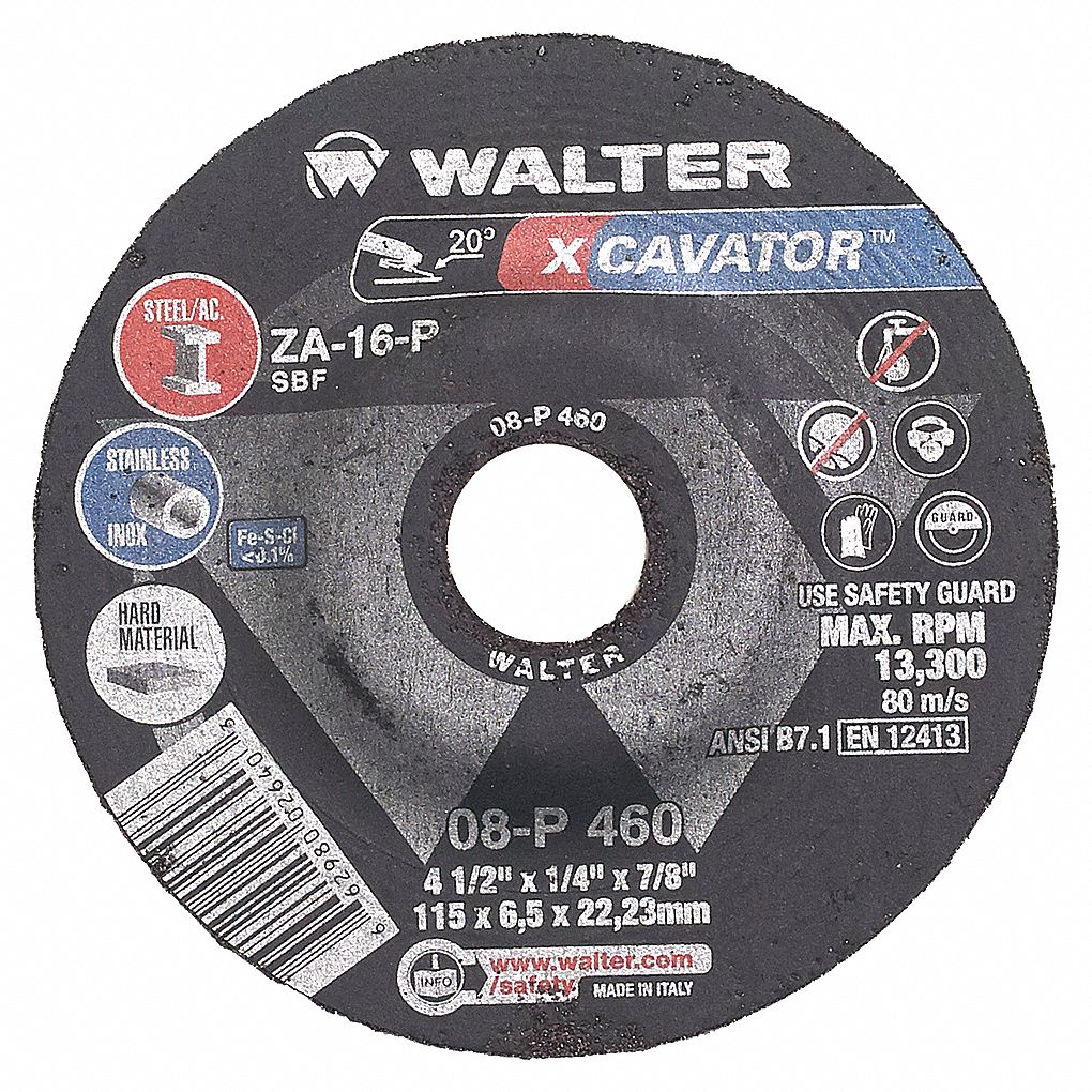 MEULE XCAVATOR 4-1/2X1/4X7/8