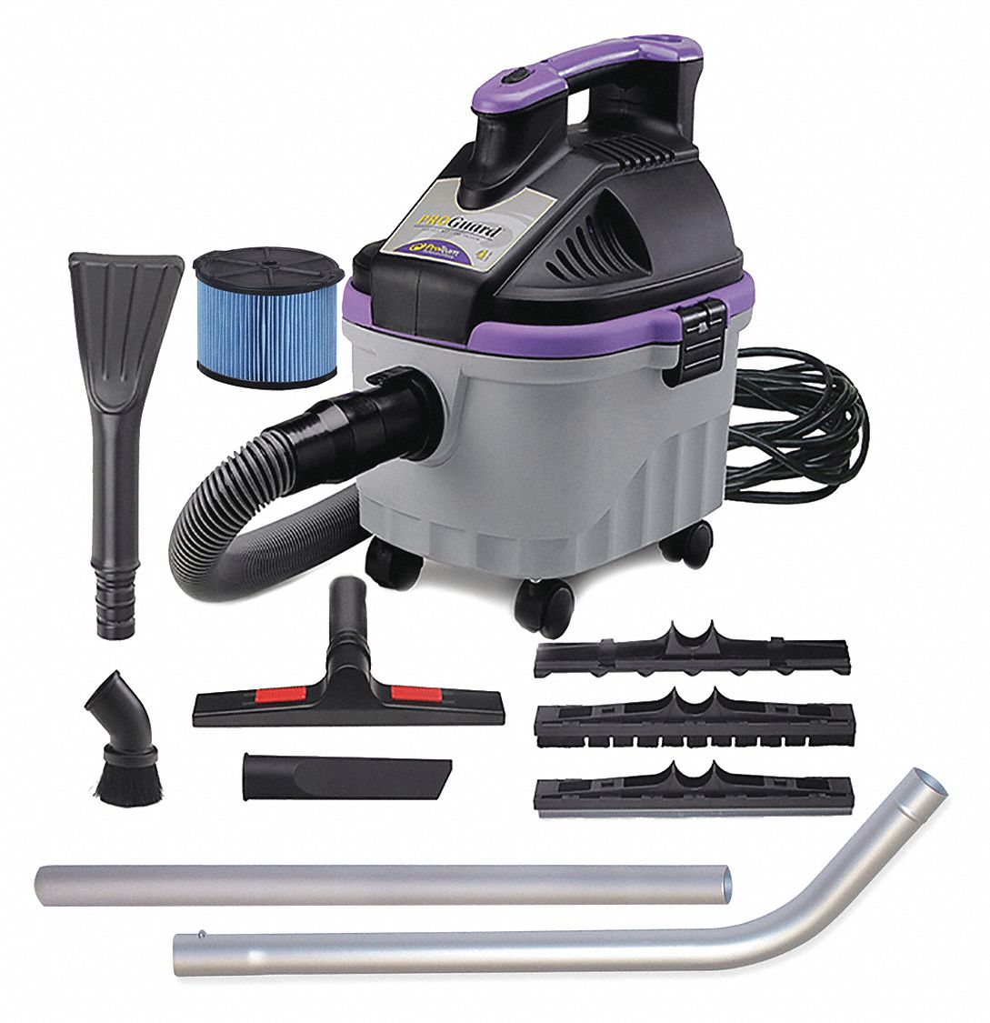 PROTEAM, Proguard 4 Portable Wet/Dry Vacuum 30J449107128 Grainger