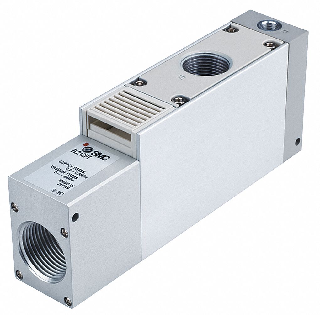 SMC Vacuum Ejector,Single Unit with 1/8 in NPT Pressure Port Size and