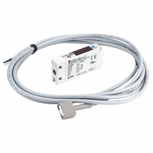 SMC Vacuum Pressure Switch: 1/8 in Port Size, 2 NPN Outputs, 24V DC, 10 kPa  to 105 kPa, 5°C to 60°C