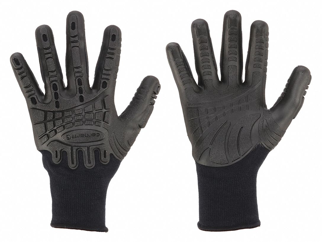 Coated Glv, C-Grip Impact, XL, Black, PR