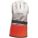 PROTECTOR ELECTRICAL GLOVE, STRAIGHT THUMB, 12 IN L, GAUNTLET CUFF, ORANGE/WHT