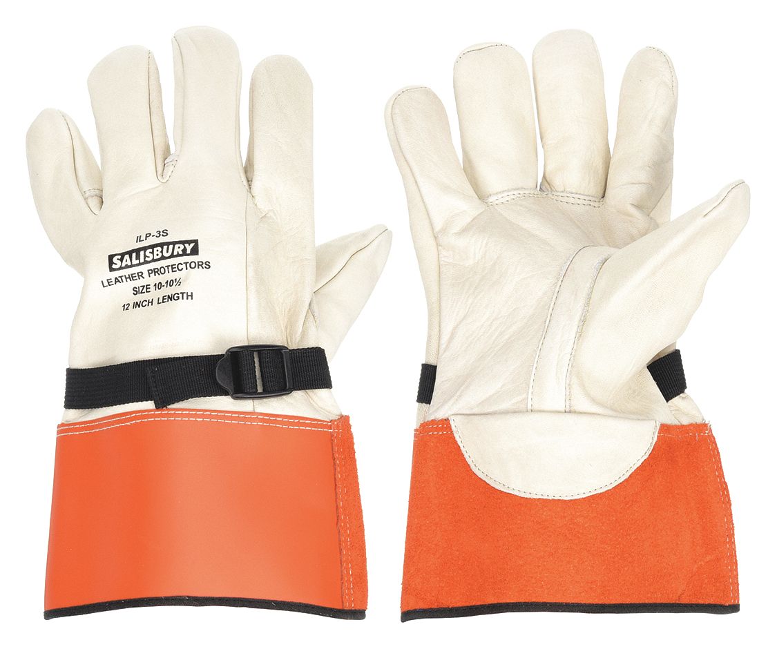Salisbury Size 10, 14 inch Leather Glove Protectors ILP5S-10
