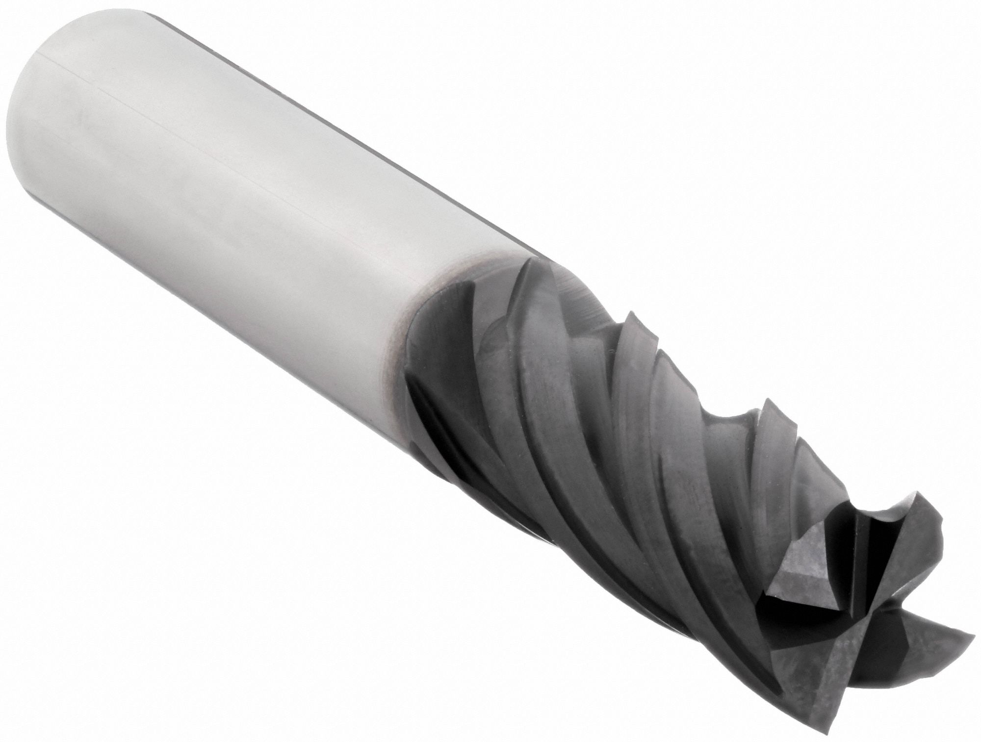 Square End Mill: Carbide, TiAlN Coated, 4 Flute, 1/4" Mill Dia, 3/4" LOC, 2-1/2" OAL