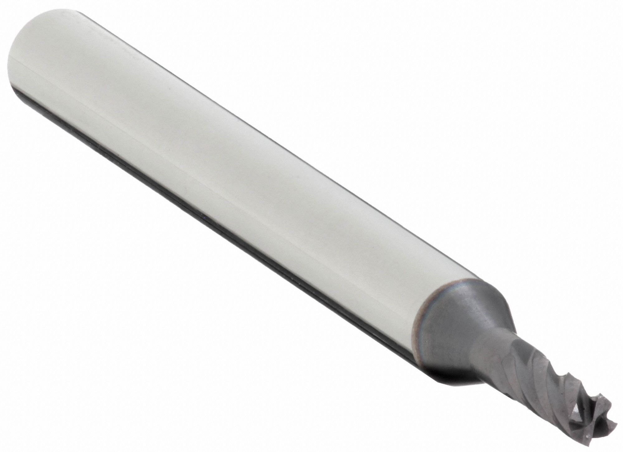 Square End Mill: Carbide, TiAlN Coated, 4 Flute, 1 mm Mill Dia, 3 mm LOC, 39 mm OAL