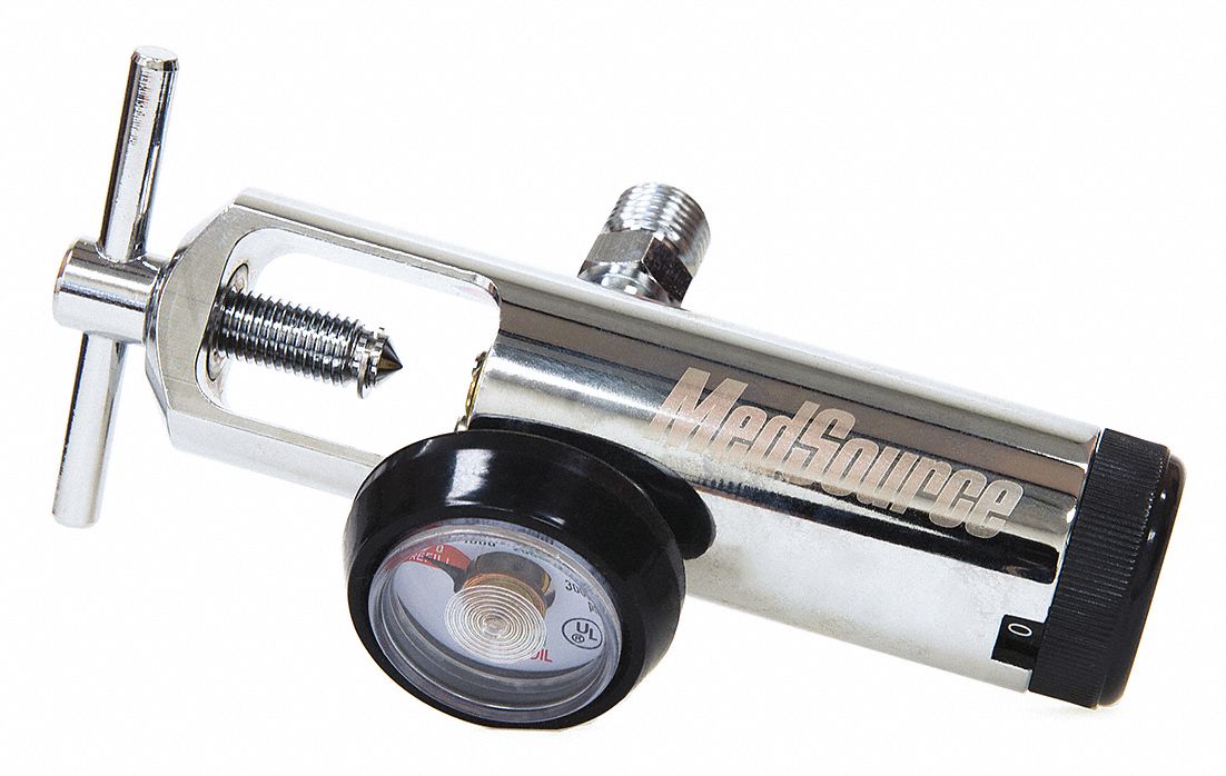 Oxygen Regulator 15 lpm Brass 1 W