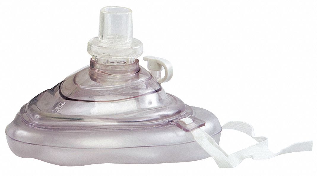 CPR Pocket Mask One way Valve Mouthpiece Resuscitator Oxygen Inlet New