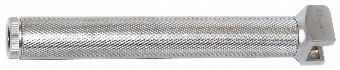 Laryngoscope Handle: Std, Chrome-Plated Brass