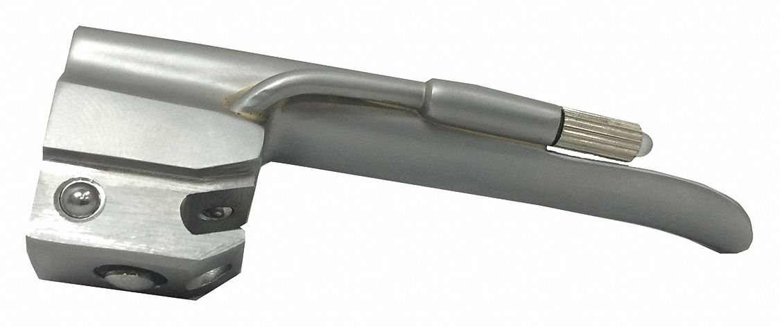 Laryngoscope Blade: Miller, 0 Blade Size, Std, 2 15/16 in Overall Lg, 3/8 in Overall Wd