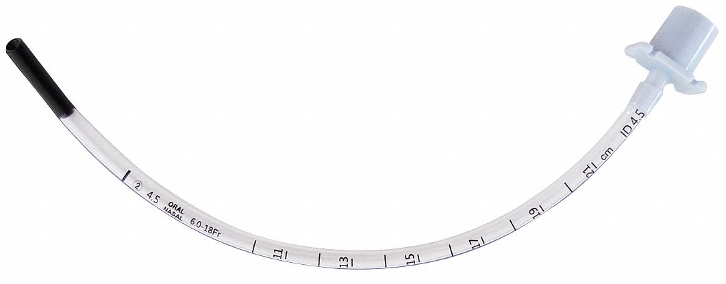 Uncuffed Endotracheal Tube: 2 1/2 mm Uncuffed Size, Sterile, PVC