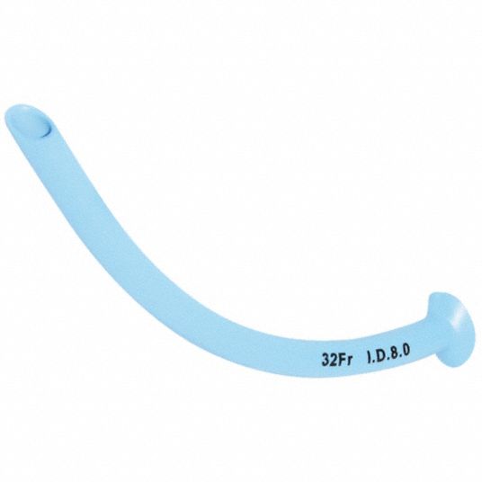 MEDSOURCE Nasopharyngeal Airway: PVC, Blue, Disposable, Sterile Pack ...