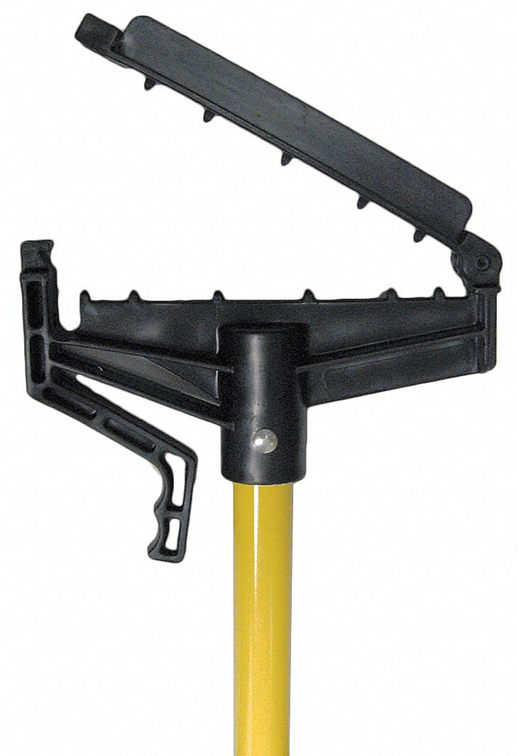WET MOP HANDLE, SLIDE-ON CONNECTION, FIBREGLASS, 62 IN HANDLE L, PLASTIC TIP MATERIAL