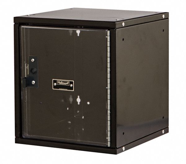 Box Locker: 11 3/8 in x 12 in x 12 3/4 in, 1 Tiers, 1 Units Wide, Clearview, Padlock Hasp