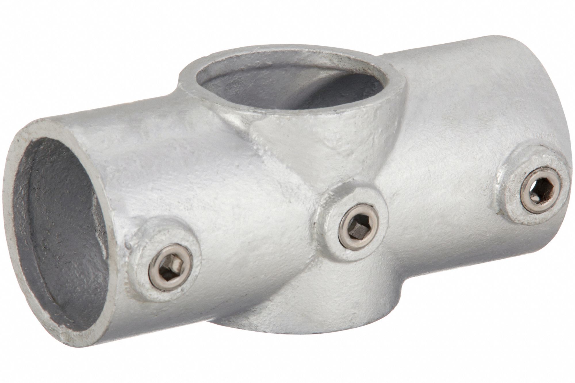 Structural Pipe Fitting: Slip-On Cross, Cross, 2 in For Pipe Size, Cast Iron, Gray, Pipe