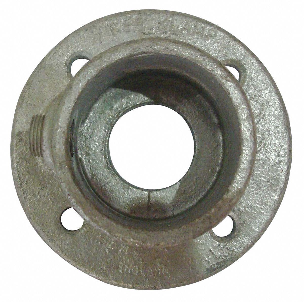 GRAINGER APPROVED Structural Pipe Fitting Base Flange, 2 in For Pipe