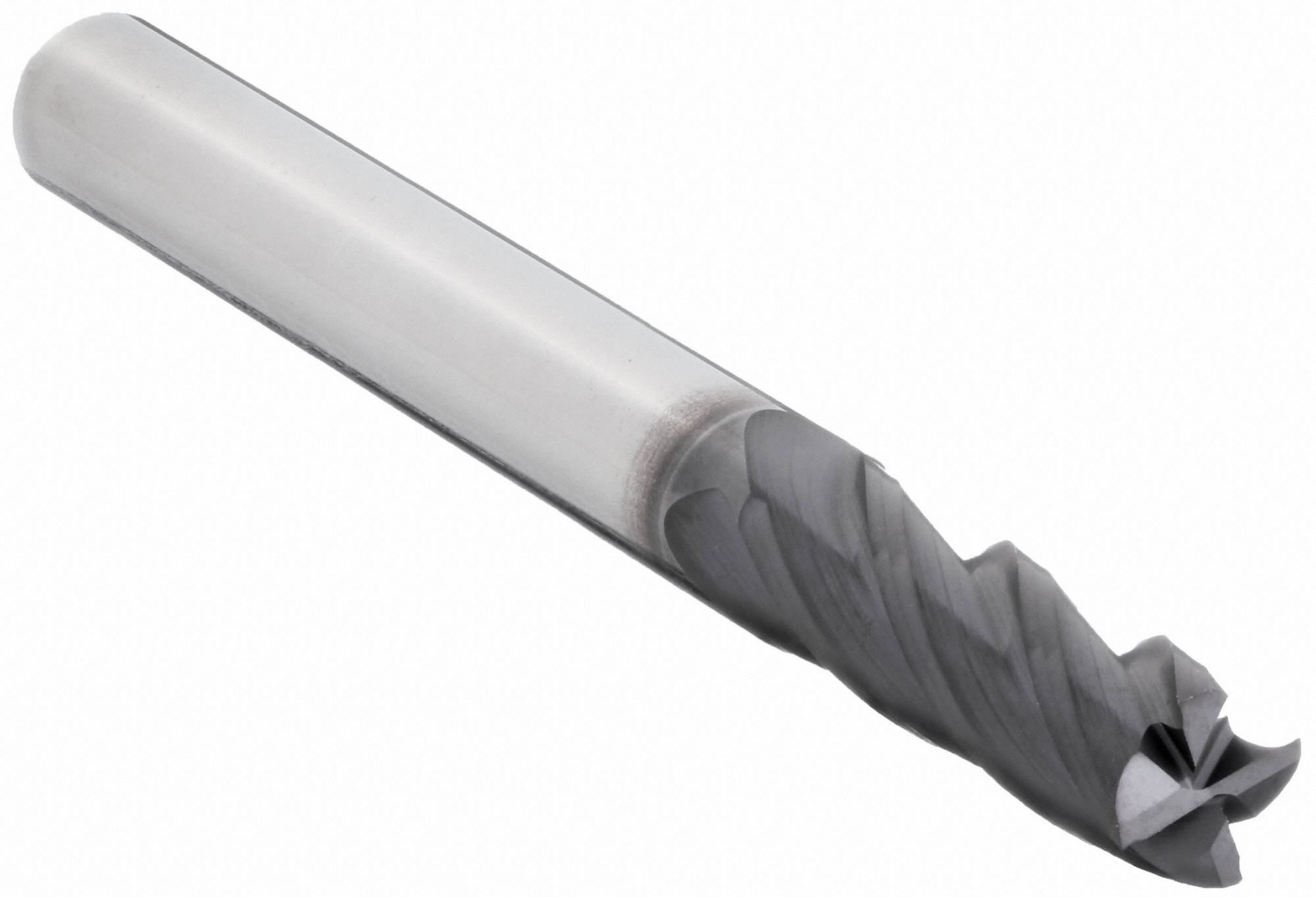SQUARE END MILL, CENTRE CUTTING, 4 FLUTES, 3/16 IN MILLING DIAMETER, ⅝ IN CUT, CARBIDE