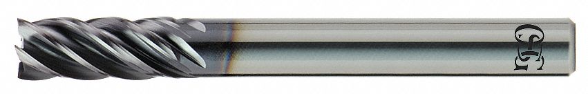 Square End Mill,  0.375 in,  Carbide