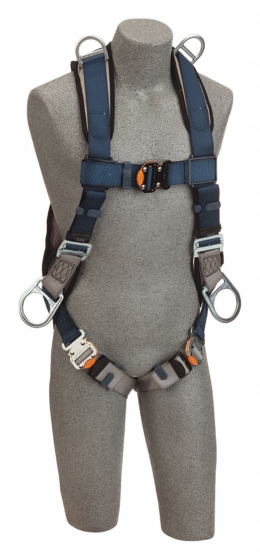 3M DBISALA Full Body Harness, 420 lb, Blue XL 30M4981109226