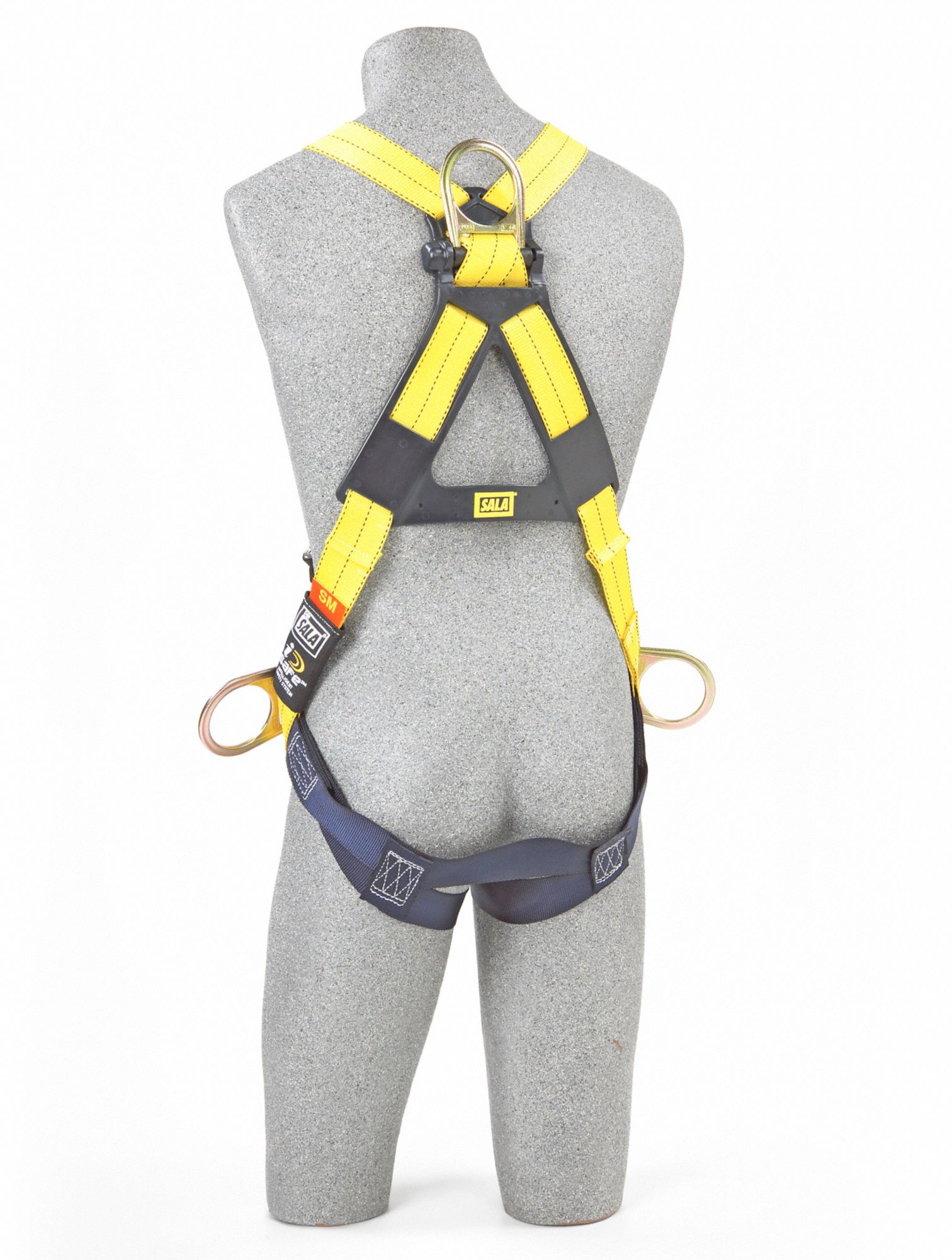 3M DBISALA Full Body Harness, 420 lb, Yellow 2XL 39Z6161110627