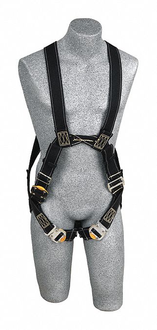 RFID ARC FLASH HARNESS, L, 310 LBS, BACK D-RING