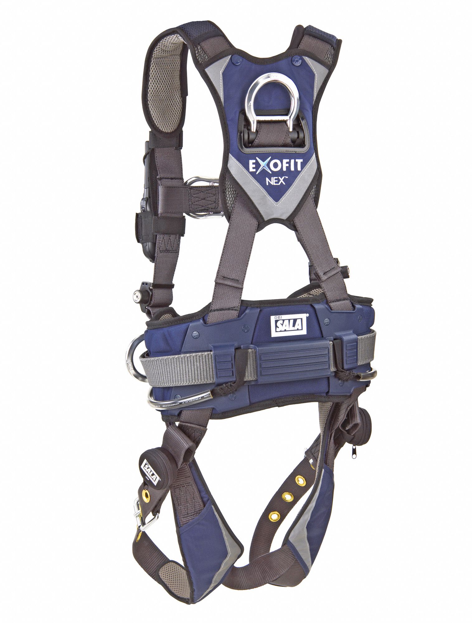 3M DBISALA Full Body Harness, 420 lb, Gray 2XL 30M6041113179