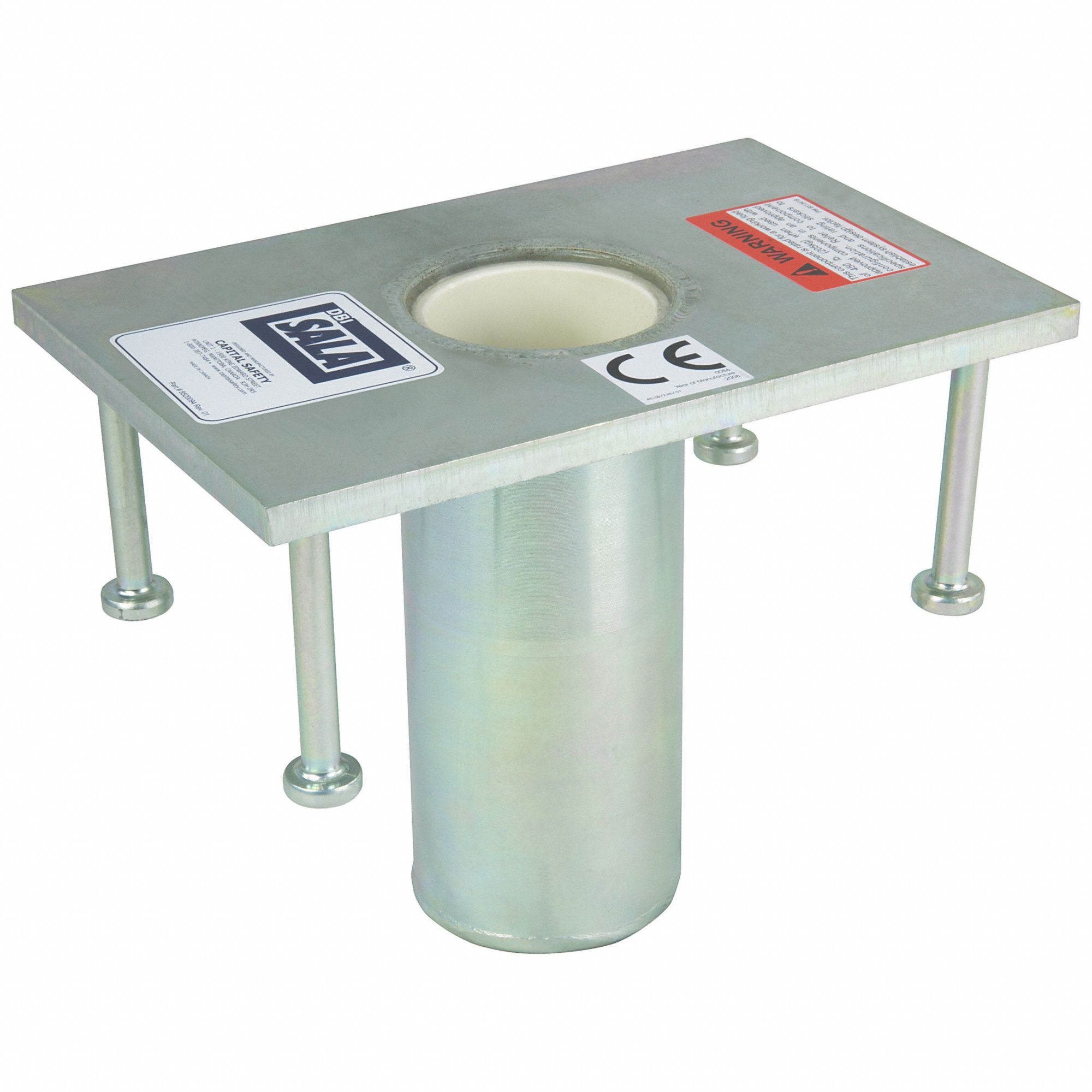 Flush Floor Mount Sleeve, Silver