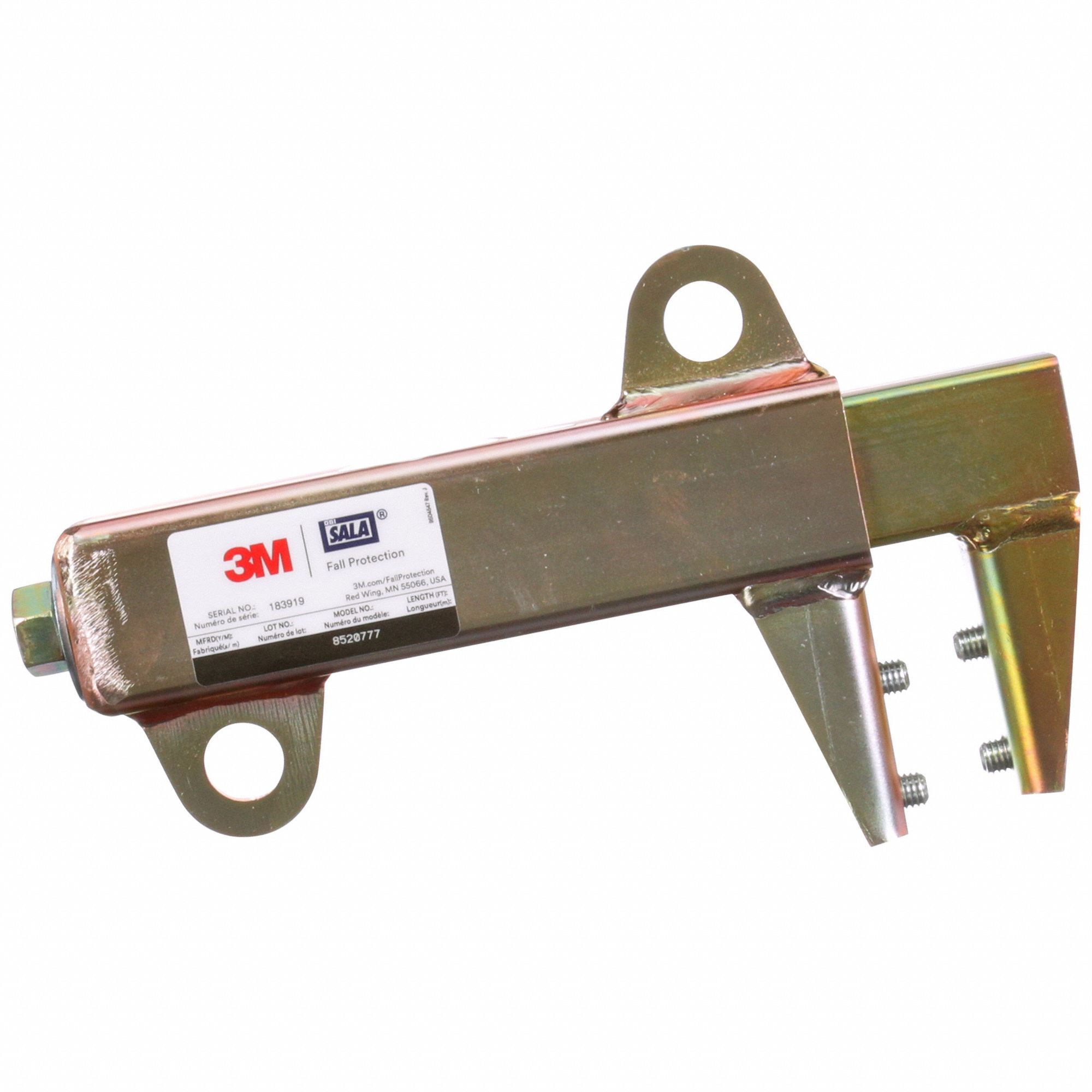 3M DBISALA, Steel, For Use With Pole Hoist, Custom Clamp On Anchor