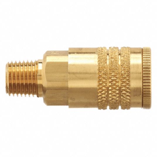 PARKER, 1/4 in Body Size, 1/2 in Hose Fitting Size, Quick Connect Hose  Coupling - 30N167