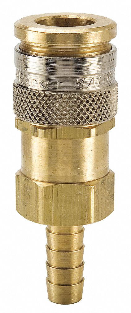 PARKER Quick Connect Hose Coupling, Industrial, Brass, Socket - 30N180 ...