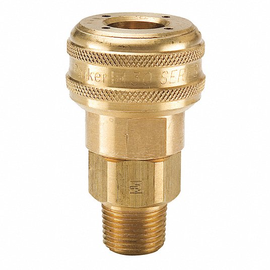 Foster 5 Series Quick Coupler Plug 1/2 Body 3/4 NPT Air and Water Hose Fittings 