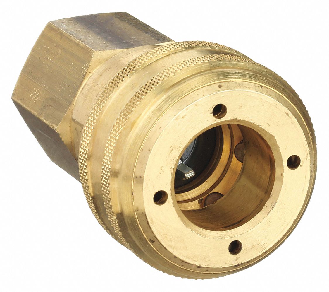 QUICK CONNECT HOSE COUPLING, ½ IN BODY SIZE, ½ IN HOSE FITTING SIZE, ½