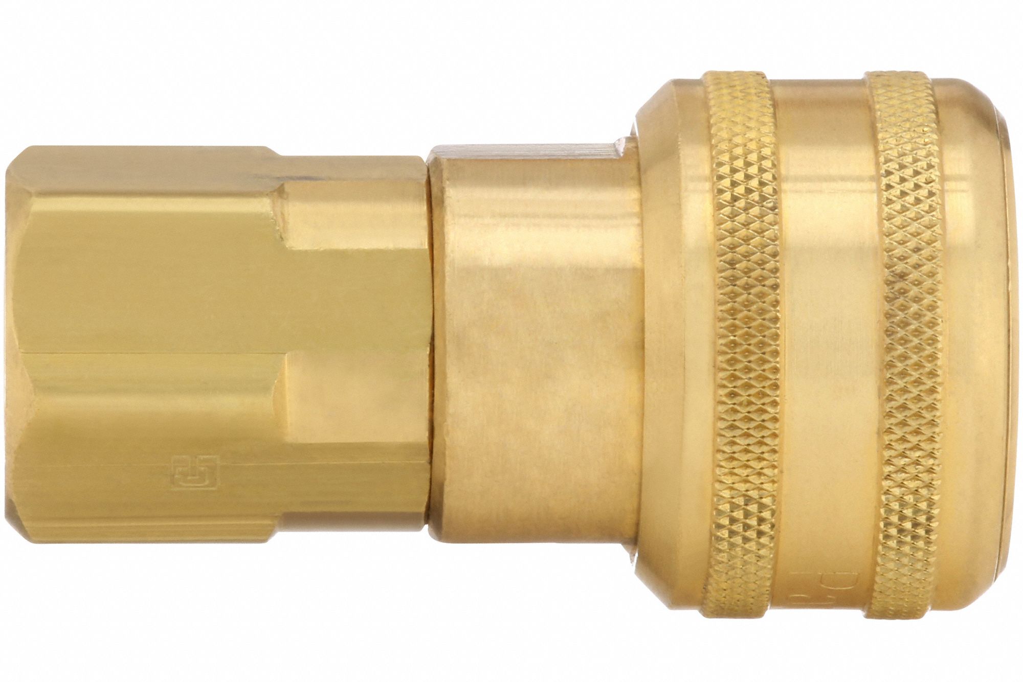 QUICK CONNECT HOSE COUPLING, ½ IN BODY SIZE, ⅜ IN HOSE FITTING SIZE, ⅜