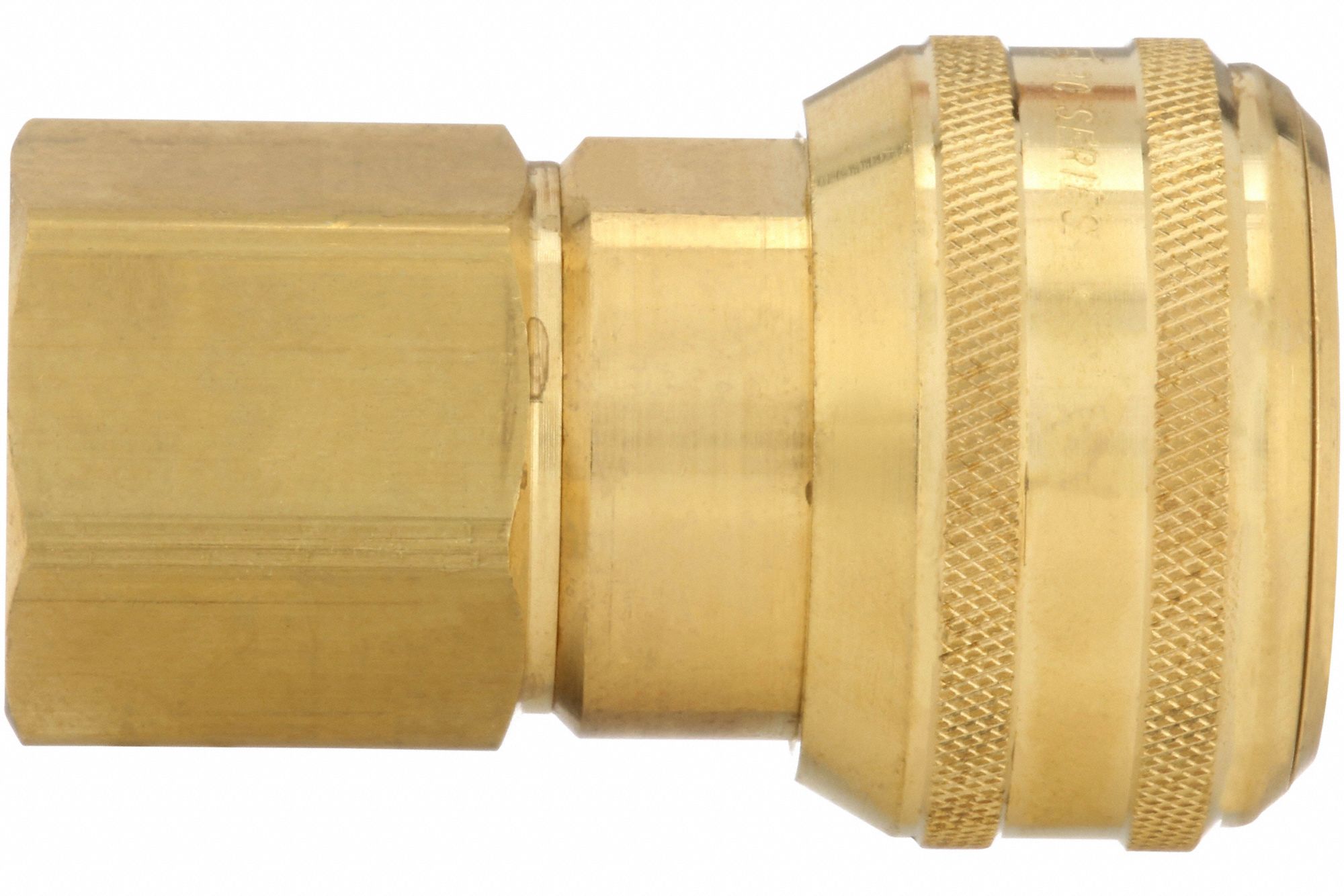QUICK CONNECT HOSE COUPLING, ¾ IN BODY SIZE, ¾ IN HOSE FITTING SIZE, ¾