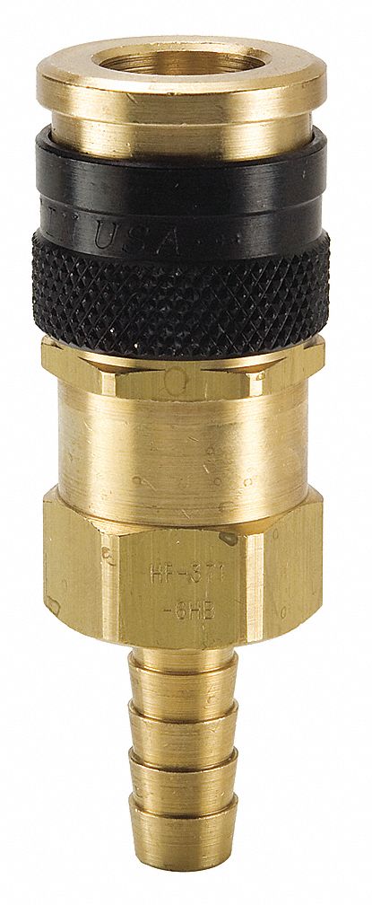 PARKER Brass Industrial Coupler Body - 30N244|HF-371-8HB - Grainger