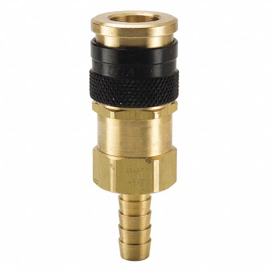 PARKER Quick Connect Hose Coupling, Industrial, Brass, Socket - 30N244 ...