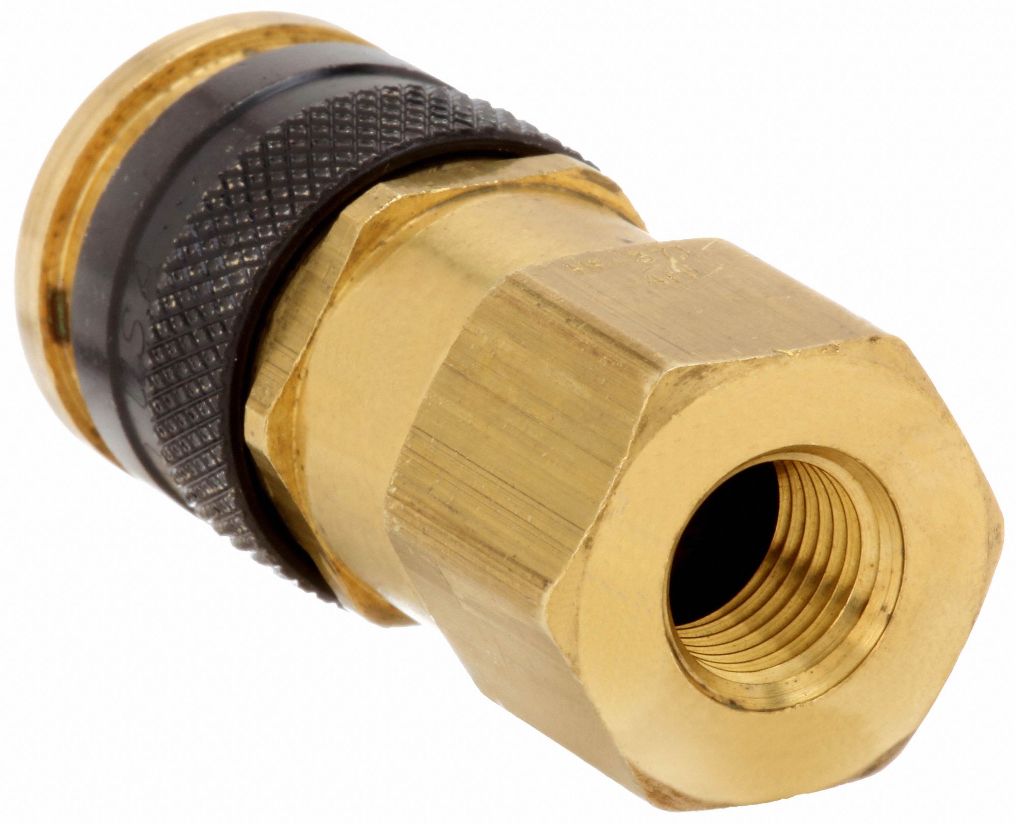 PARKER Quick Connect Hose Coupling, Industrial, Brass, Socket 30N238HF3714FP Grainger