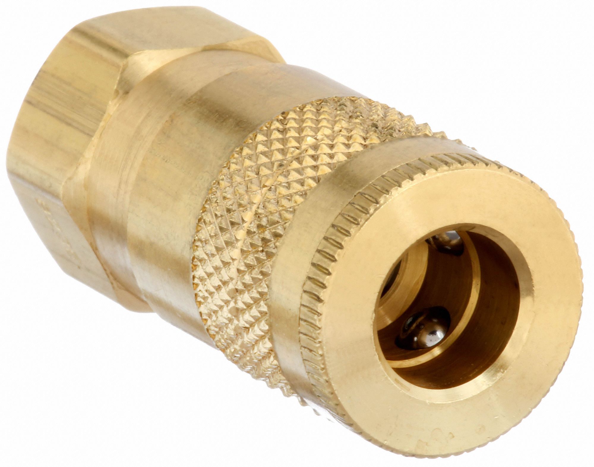 PARKER Quick Connect Hose Coupling 1/4 in Body Size, 3/8 in Hose
