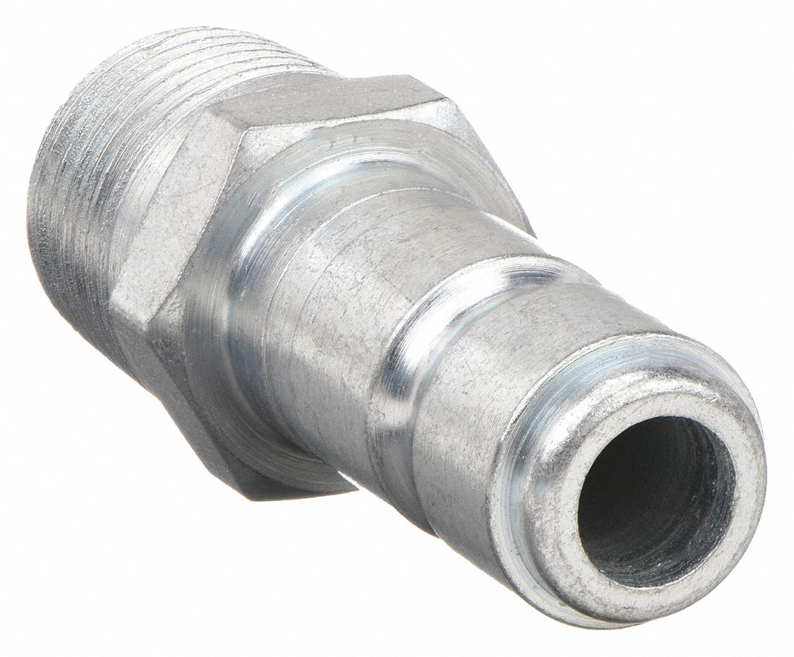 SPEEDAIRE, 1/4 in Body Size, 1/4 in Hose Fitting Size, Quick Connect Hose  Coupling - 30E710