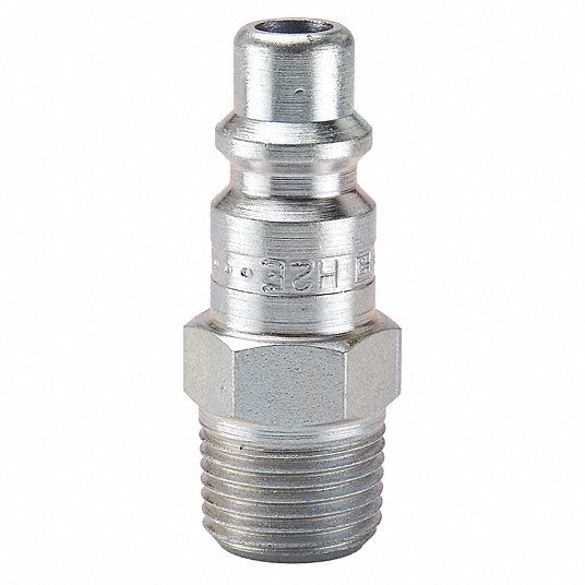 Foster 5 Series Quick Coupler Plug 1/2 Body 3/8 NPT Air and Water Hose Fittings 