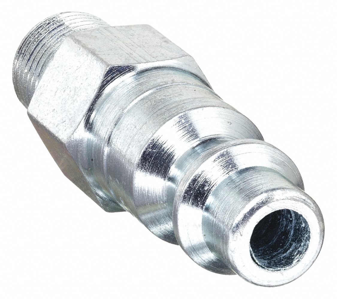 Pneumatic Hose Coupling: 1/4 Thread, 1/4 Body Dia, Industrial Interchange