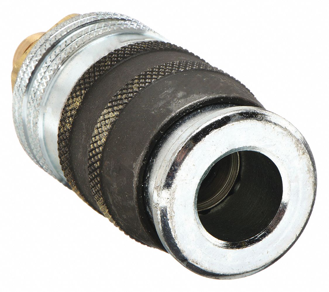 QUICK CONNECT HOSE COUPLING, ½ IN BODY SIZE, ½ IN HOSE FITTING SIZE, PUSH-TO-CONNECT