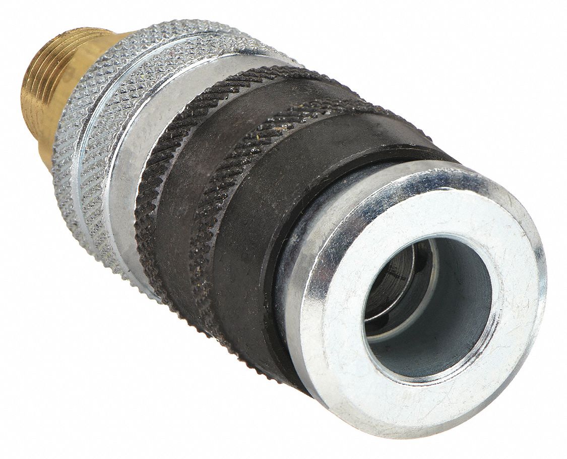 QUICK CONNECT HOSE COUPLING, ¼ IN BODY SIZE, ¼ IN HOSE FITTING SIZE, ¼