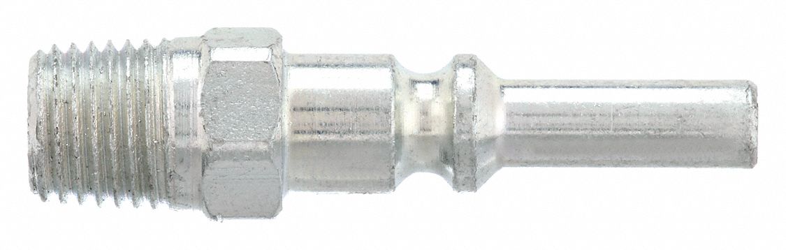 Quick Connect Hose Coupling: 1/4 in Body Size, 1/4 in Hose Fitting Size, Steel, MNPT